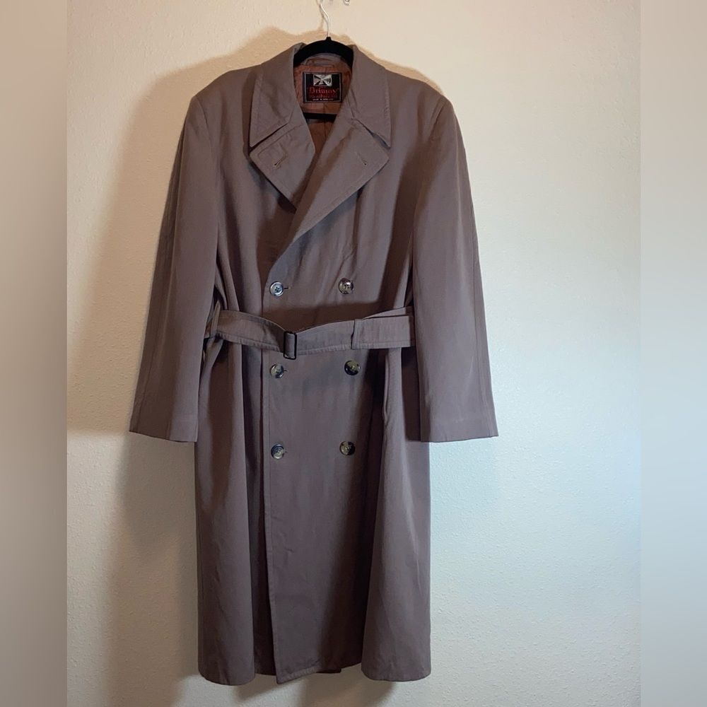 VTG,The Driway Beige Weathercoat Made In England Size Approximate M L Unisex